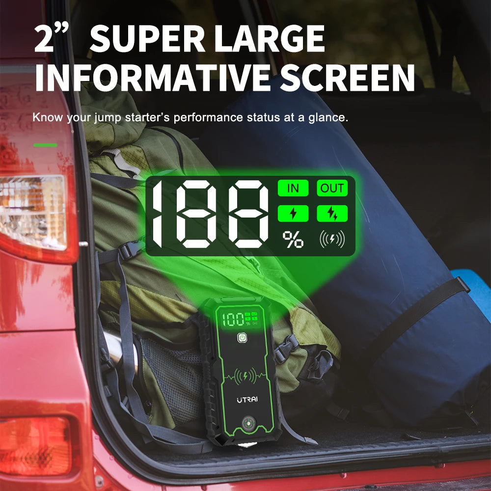 UTRAI Power Bank  4000A Jump Starter Portable Charger Car Booster 12V Auto Starting Device Emergency Car Battery Starter CM World