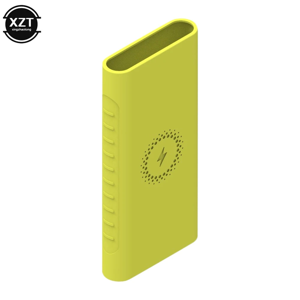 Silicone Protective Case Cover for Xiaomi Powerbank 10000mAh PLM11ZM PLM13ZM Wireless Powerbank WPB15PDZM WPB100 WPB15ZM Sleeve