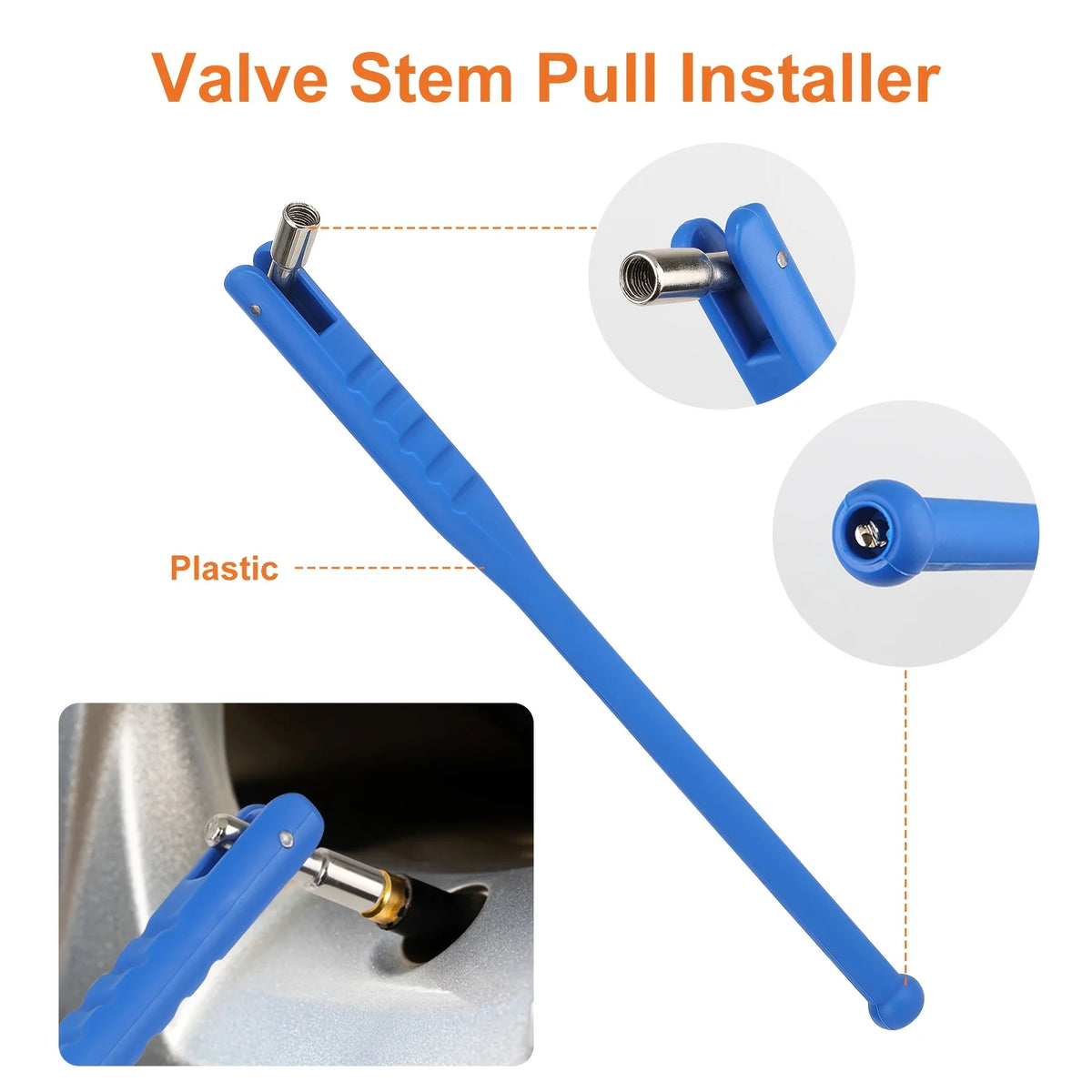 69Pcs Tire Valve Stem Repair Installation Tool Kit Specialized Puller Tools Complete Solution For Tubeless Tires On Cars