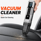 Vyvylabs Car Jump Starter Tire Inflator Vacuum Cleaner LED Emergency Light Portable Battery Booster 4-in-1 Roadside Rescue Tool