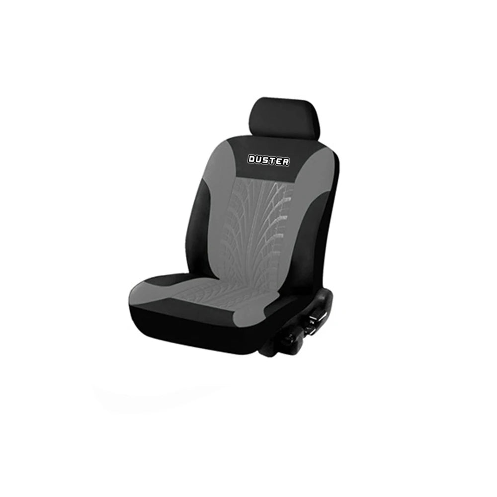 Universal Car Seat Covers Full Set Fit Front Rear Auto Seat Protector Tire Track Pattern for Cars SUV