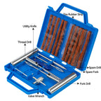 Portable Car Tire Repair Kit 23Pcs DIY Easy Repair Tyre Puncture Repair Tool For Car Motorcycles ATVS Lawnmowers Tractors Trucks CM World