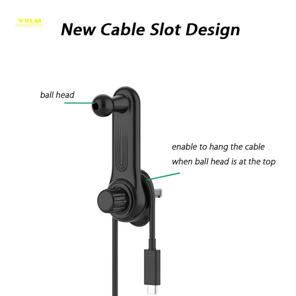 yylm Upgrade 17MM Ball Head Universal Car Air Vent Clip Mount for Car Phone Holder Stand Magnetic Gravity Mobile Phone Bracket