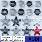Audi 4pcs 60mm 61mm 68mm 69mm 123mm Car Styling Wheel Center Cap Hub Covers Badge for Audi A3 A4 A5 A6 A7 A8 S4 S6 Sticker CM World