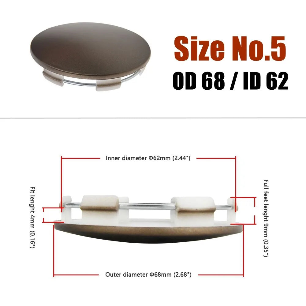 Universal Blank Center Cap 60mm/62mm/65mm/68mm/70mm/83mm No Logo Base Rim Hub Cap Wheel Cover Car Tire Accessories