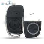 REMTEKEY FCC ID RKE-4F08 Flip remote key shell for Hyundai i20 i30 3 button CM World