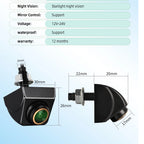 Parking CVBS Switch AHD 1920x1080P 720P Car Rear View Camera 170° Fisheye Golden Lens Full HD Night Vision Vehicle Reversing CM World