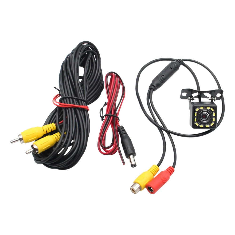 NEWEST Wide Angle HD Car Rearview Camera Rear View Video Vehicle Camera Backup Reverse Camera 12 LED Night Vision Parking Camera