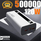 For  Xiaomi 120W 200000mAh High Capacity Power Bank Super Fast Charging Portable External Battery Power Bank For Iphone Samsung Car Mobile World
