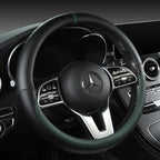 All-Nappa Leather Steering Wheel Cover Leather Steering Cover All-season Universal Breathable Car Handle Protective Case CM World