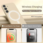 For Magsafe Magnetic Wireless Charge Case For Samsung Galaxy S25 S26 S24 S23 S 25 Ultra Plus FE Soft Cases Liquid Silicone Cover