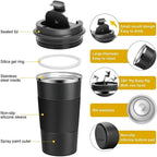 510ml 304 Stainless Steel Coffee Cup Thermal Mug For Xpeng Xiaopeng P7 G9 Car supplies Car accessories CM World