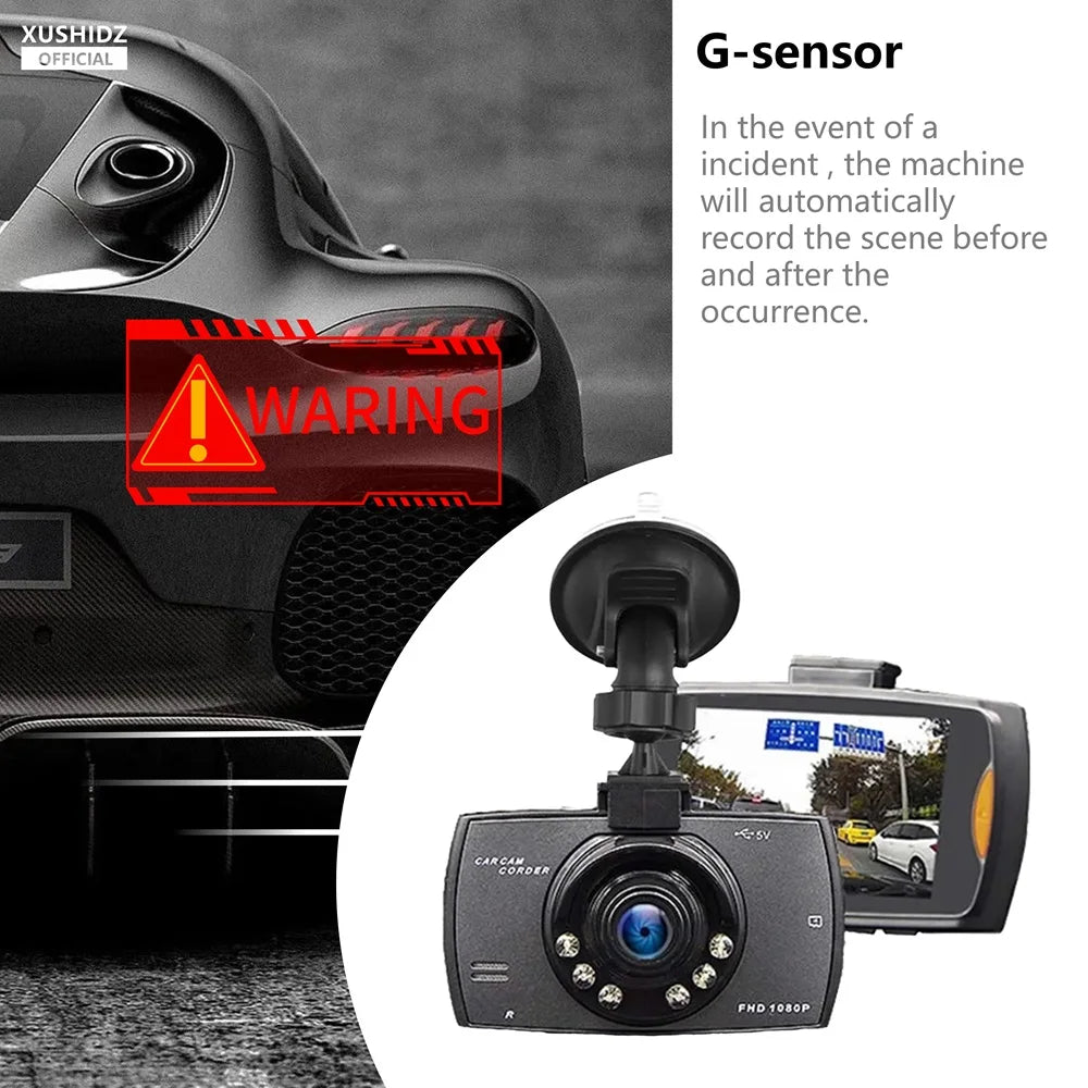 XUSHIDZ 1080P Dash Camera Car Camera Night Vision Vehicle Video Recorder Dashcam DVR Loop Recording Q02 High Cost- Effective Car Mobile World