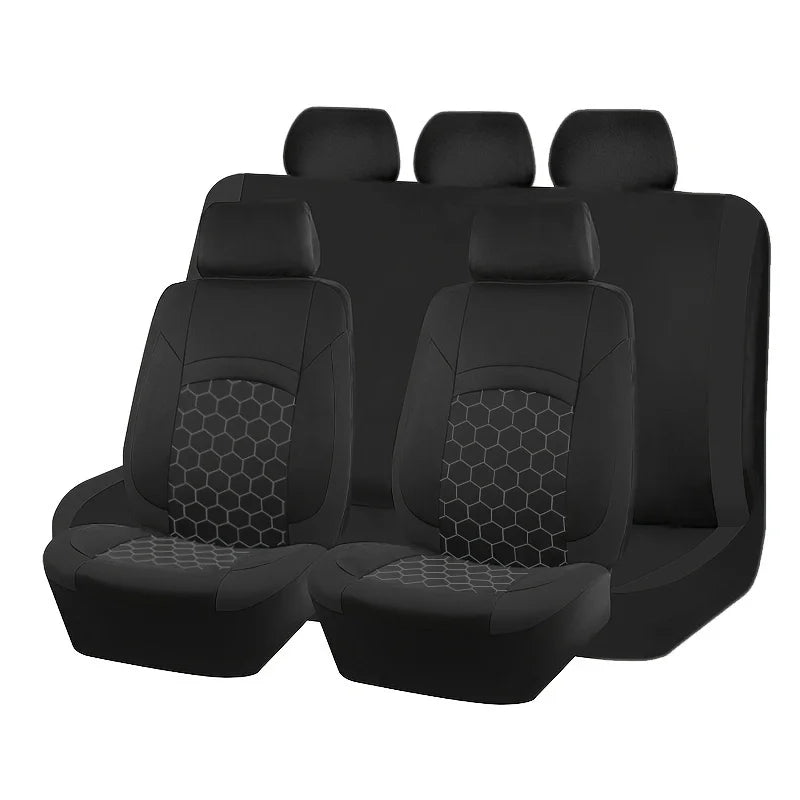Universal Breathable and Durable 9-Piece All-Season Comfortable Soft Five-Seater Covers CM World