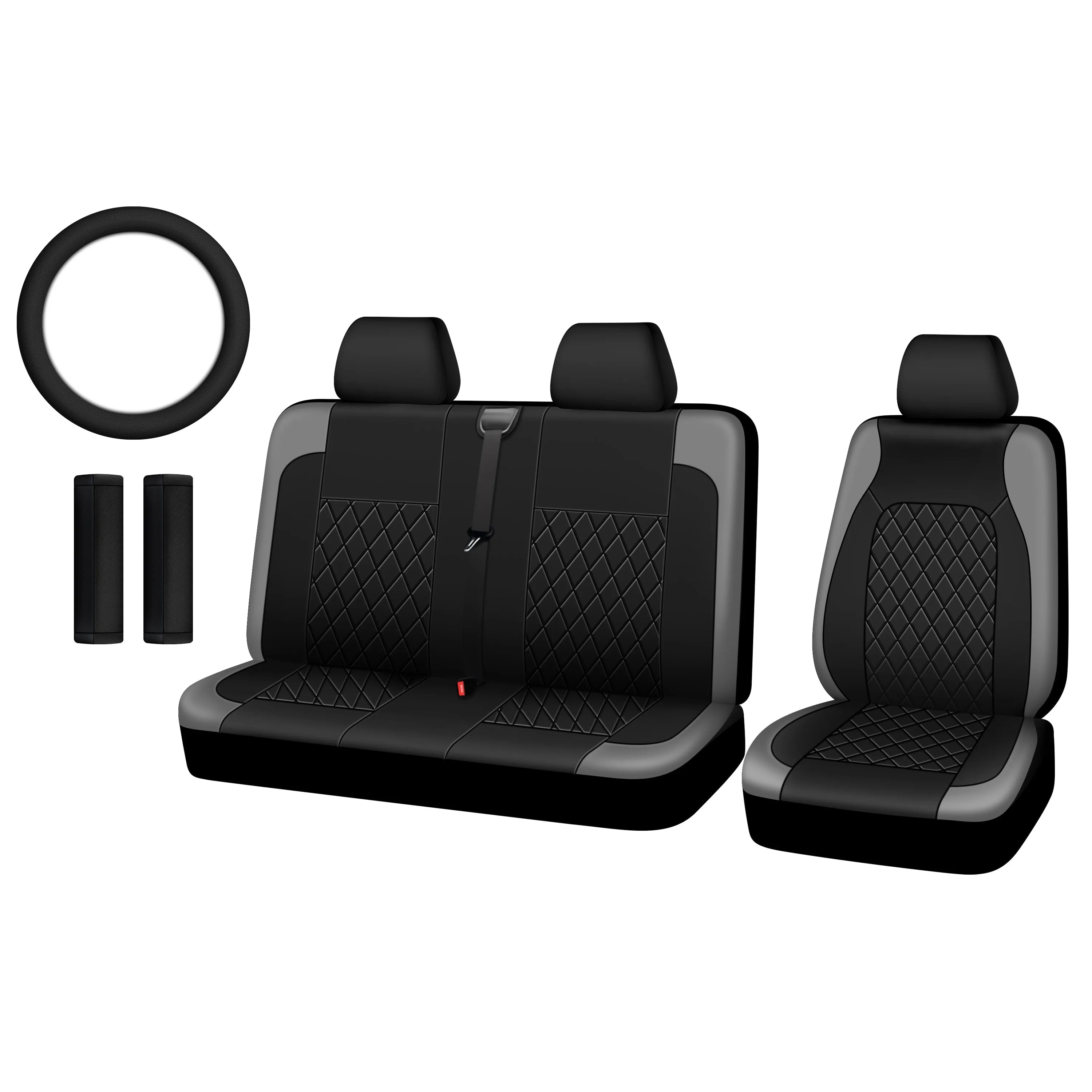 Universal Truck seat cover (including 2 shoulder guards and 1 steering wheel cover) CM World