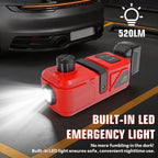 220W Electric Car Jack 5 Ton Hydraulic Jack Car Lift Floor Jack with LED Light & Remote Control for Milwaukee 18V Battery Pin