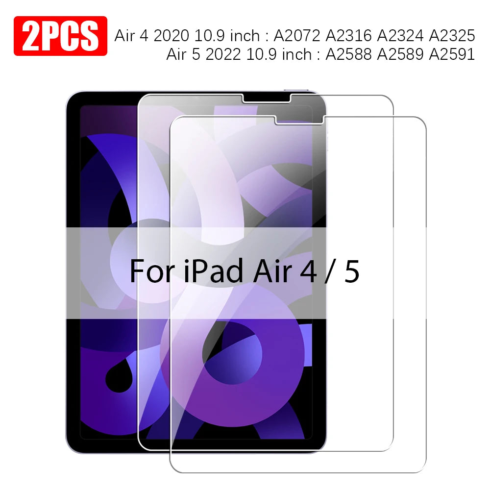 Tempered Glass For Ipad Pro 13 M5 M4 2025 12.9 Air 11 5 4 3 2 M3 M2 Screen Protector A16 10 9 9th 10th Generacion Mini 7 6 Film Car Mobile World