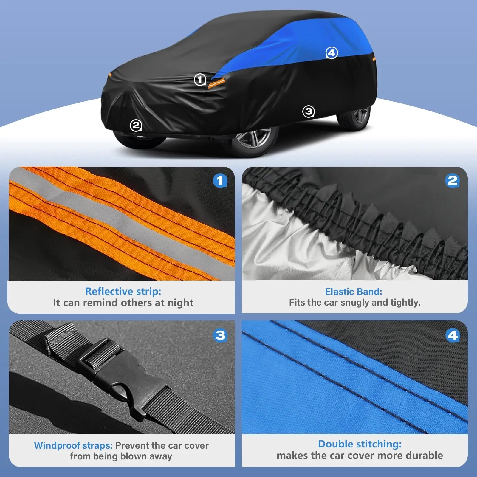 Custom Coupe Car Cover High Quality Outdoor Breathable Waterproof Sun UV Rain Dust Snow Wind Scratch-resistant Protection Cover Car Mobile World