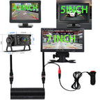 2 in 1 LCD CCD Parking Car Rear view Camera Reverse with 4.3/5/7 inch Monitor Screen for Truck Bus Security Night Vision CM World