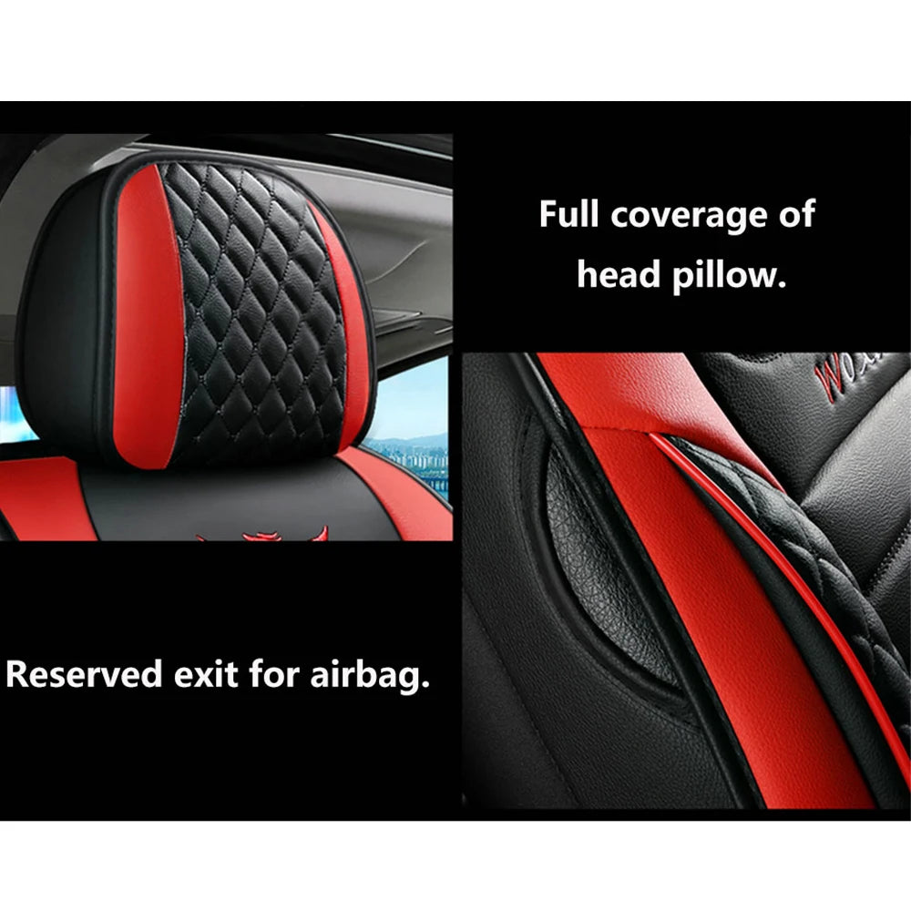 Elegant Universal Faux Leather Car Seat Cover by Tand: Easy-Clean, Comfort Design, Fits Major Models - Enhance Your Car's CM World