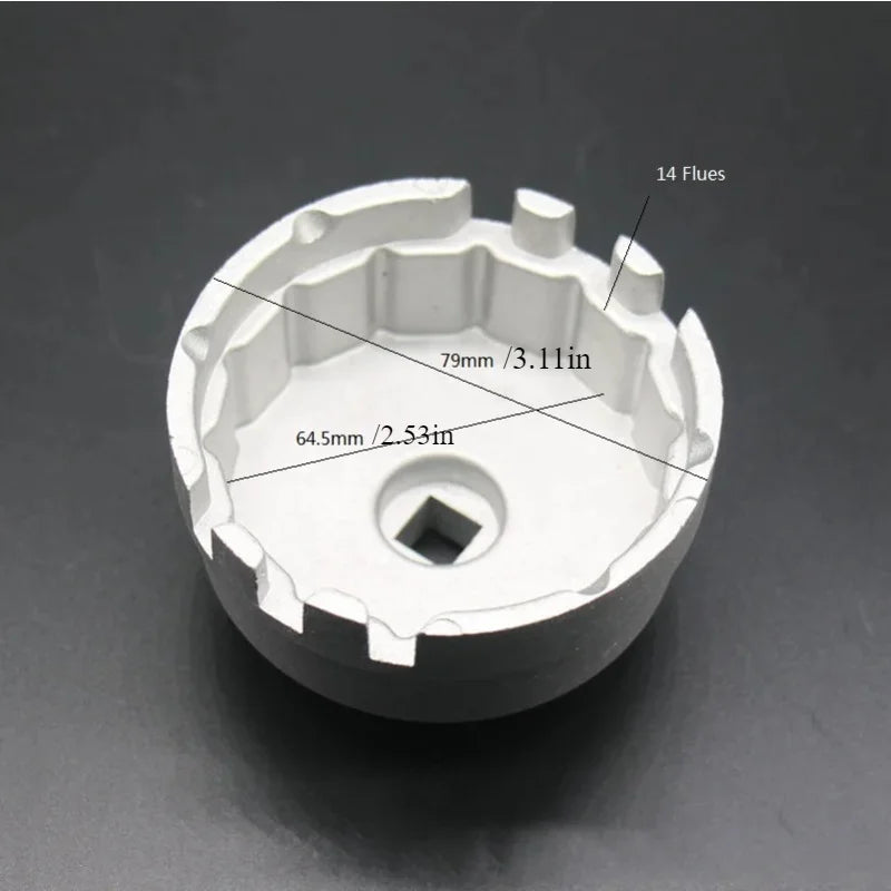 Professional Aluminum Car Oil Filter Wrench Hattype Wrench for Toyota Prius Corolla Rav4 Lexus Car Accessories Auto Repair Parts Car Mobile World