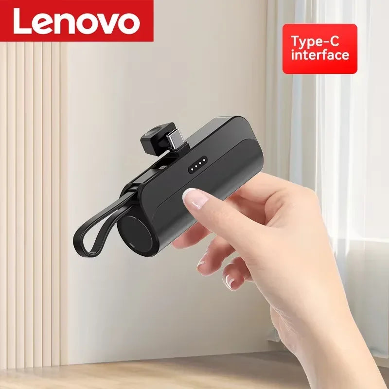 Lenovo 500000mAh Capsule Power Bank Large Capacity Super Fast Charging Powerbank Portable CCC External Battery For iPhone Huawei