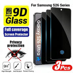 For Samsung S26 Ultra Privacy Screen Protectors Tempered Glass for Galaxy S26 Ultra Plus S26+ Fingerprint Unlock Anti Spy Glass