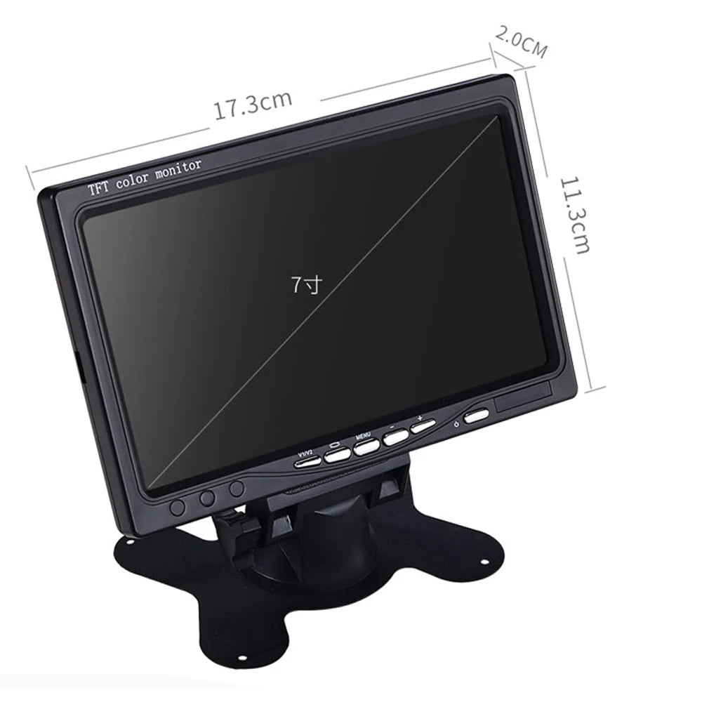2 in 1 LCD CCD Parking Car Rear view Camera Reverse with 4.3/5/7 inch Monitor Screen for Truck Bus Security Night Vision CM World