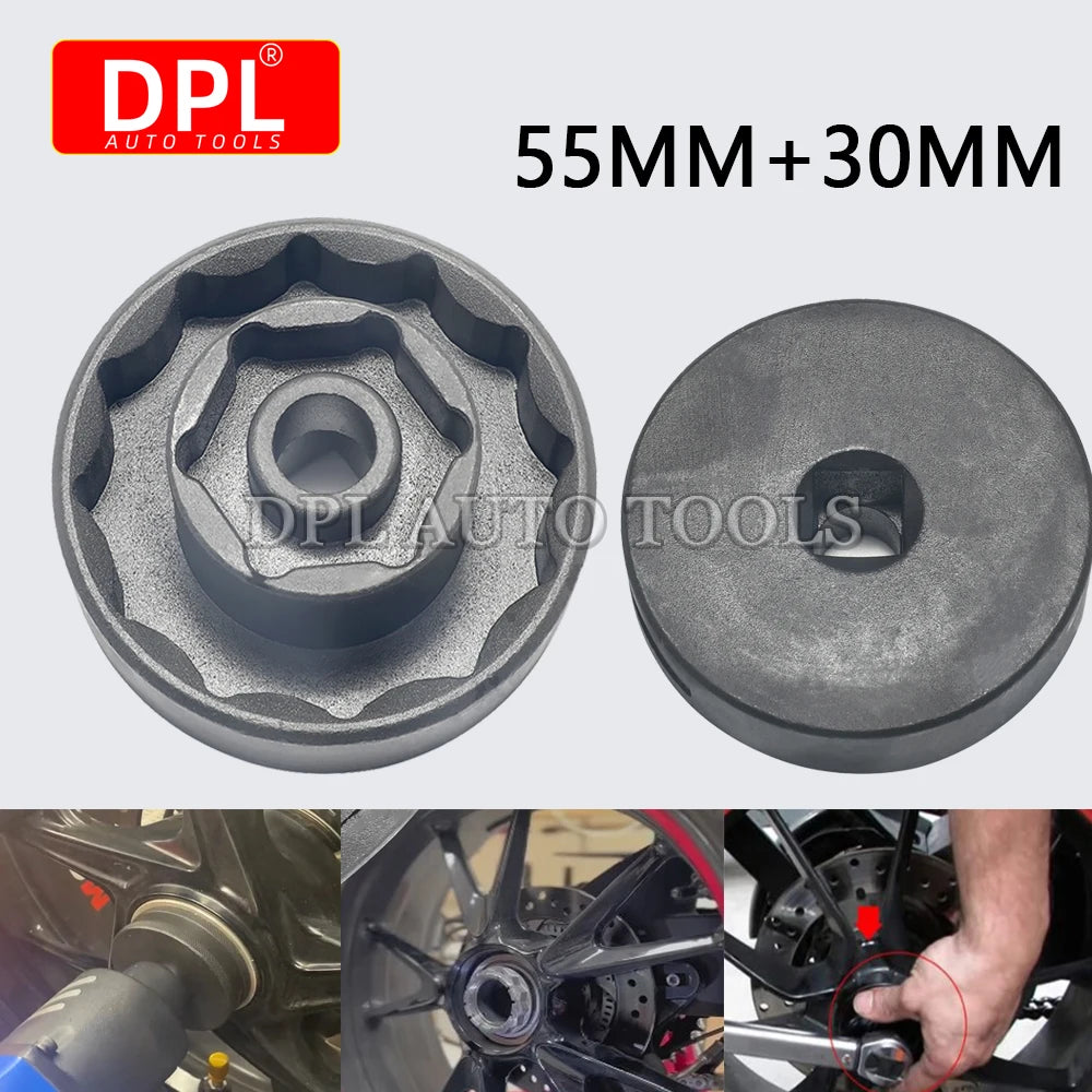 55mm + 30mm Wheel Nut Socket Tool for Ducati 1098 1198 1199 Multistrada Diavel CM World