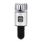 Car Air Purifier Mini Negative Ion Purifier Dual USB Car Charger USB Car Air Freshener Air Purifier Oxygen Bar Air Freshener CM World