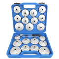 23 Pcs/Set Car Oil Filter Cap Removal Wrench Socket Set 1/2" 12.5mm Ratchet Spanner Car Hand With Case Auto Remover Tool CM World