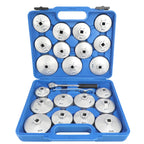 23 Pcs/Set Car Oil Filter Cap Removal Wrench Socket Set 1/2" 12.5mm Ratchet Spanner Car Hand With Case Auto Remover Tool CM World