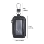 Visual Mirror Key Case Men & Women Leather Car Key Bag Wallet Fashion Housekeeper Holders Key Rings Home Key Zipper Bag