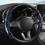 Premium Glossy Snap-On Car Steering Wheel Cover – Shiny, Lightweight & Non-Slip, Universal Fit for All Seasons