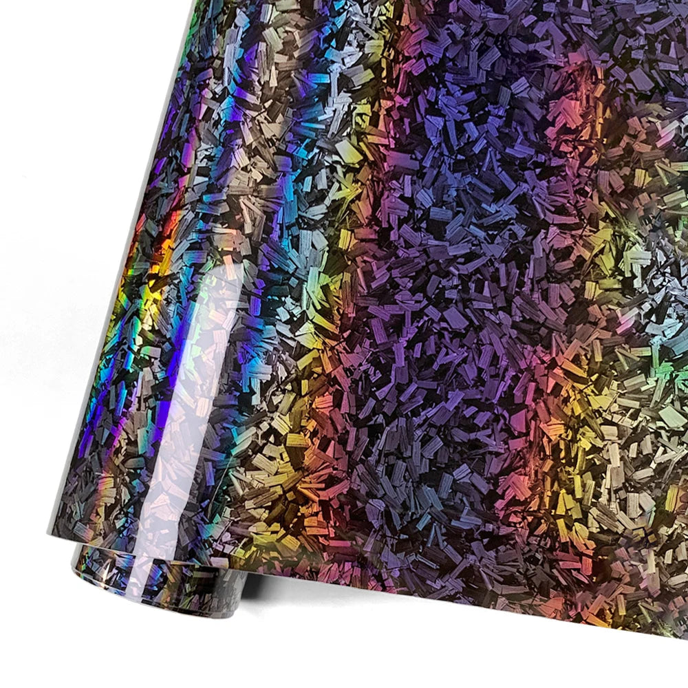145cmx200cm Universal Car Wrapping Sticker Rainbow Door Stickers for Car Body Films Roof Laser Carbon Fiber Exterior Styling Car Mobile World