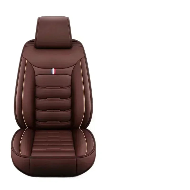 Universal All Inclusive Seat Cover Full Leather Car Seat Protector Cushion Single Driver And Passenger All Season Accessories