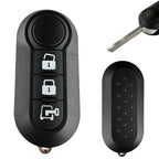 Good Quality For Fiat 500 Panda Punto Bravo 3 Buttons  Car Key Remote Control Shell Blank Case Housing Fob Keyless SIP22 Blade CM World
