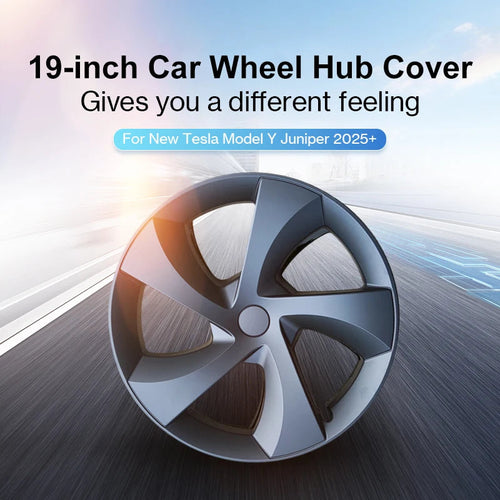 4PCS 19Inch Hub Cap for Tesla Model Y Juniper 2025 Performance Wheel Hubcap Right&Left Wheel Cap Full Rim Cover Car Accessories CM World