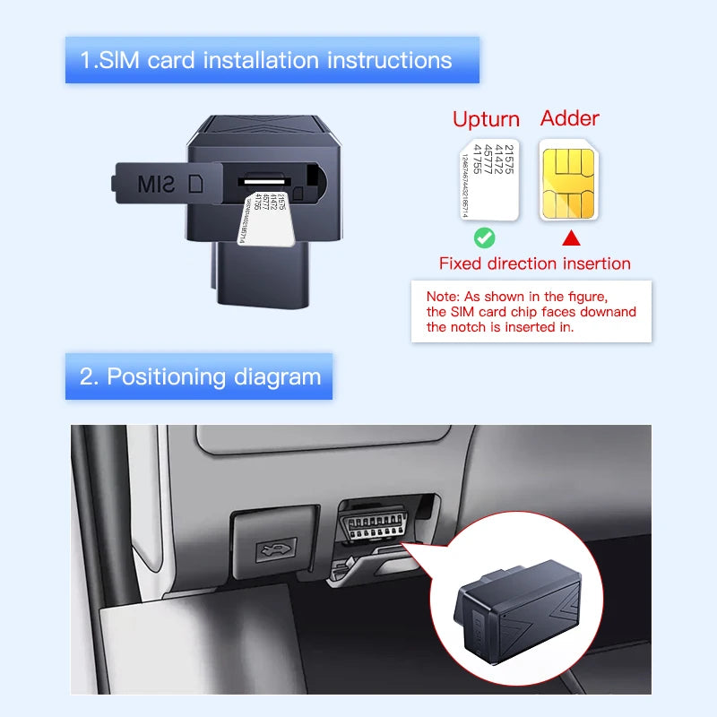 4G Mini OBD Car Tracker Builtin Battery Plug Play OBD II Car GPS Tracker Auto Truck Car Anti-Theft Vibration Alarm Free APP CM World