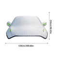 Car Covers Hail Protector Half Cover Protective Exterior Awning Sunshield Anti-hail Outdoor Waterproof Universal Windshield Dust Car Mobile World