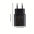 25W USB Type C Super Fast Charger European for Samsung Galaxy S23 S22 S21 S20 Ultra Plus A53 A52 with3.3ft Charging Cable(black) Car Mobile World