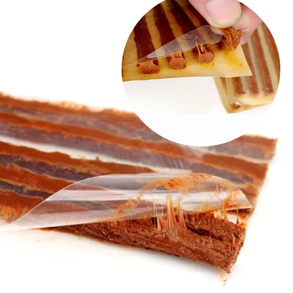 Tubeless Tire Repair Rubber Strips For Car Motorcycle Bicycle Puncture Plug Seal Quick Emergency Tire Repair Kit Accessories