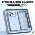 For Magsafe Liquid Silicone Phone Cases For iPhone 17 16 15 14 13 12 Pro Max 16 Plus Air Case Magnetic Wireless Charging Cover
