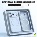 For Magsafe Liquid Silicone Phone Cases For iPhone 17 16 15 14 13 12 Pro Max 16 Plus Air Case Magnetic Wireless Charging Cover