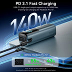 Vention 200W Power Bank 27000mAh PD 3.1 140W Max Portable PowerBank for Laptop PD Fast Charging for iPhone 17 16 Samsung S25 S24 Car Mobile World