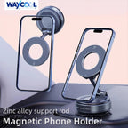 Magnetic Car Phone Holder Car Bracket Vacuum Adsorption Phone 360° Rotation For Car Desk Bathroom Strong Magnetic Bracket CM World