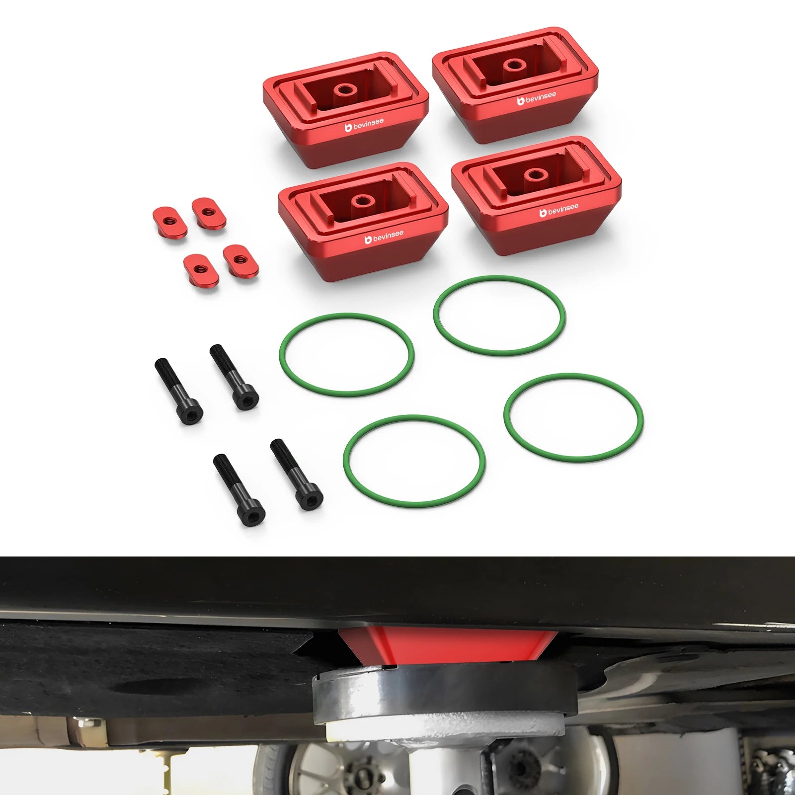 BEVINSEE Aluminum Jack Pads for BMW F30 E82 F34 E90 F10 F32 F11 F20 F01 F34,for Toyota Supra,Replace for 51717123311,51717169981 CM World
