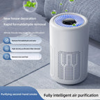 Air Purifier Machine White Automatic Air Cleaning Device for Car Office Quiet Dust Removal and Fresh Air Car Mobile World