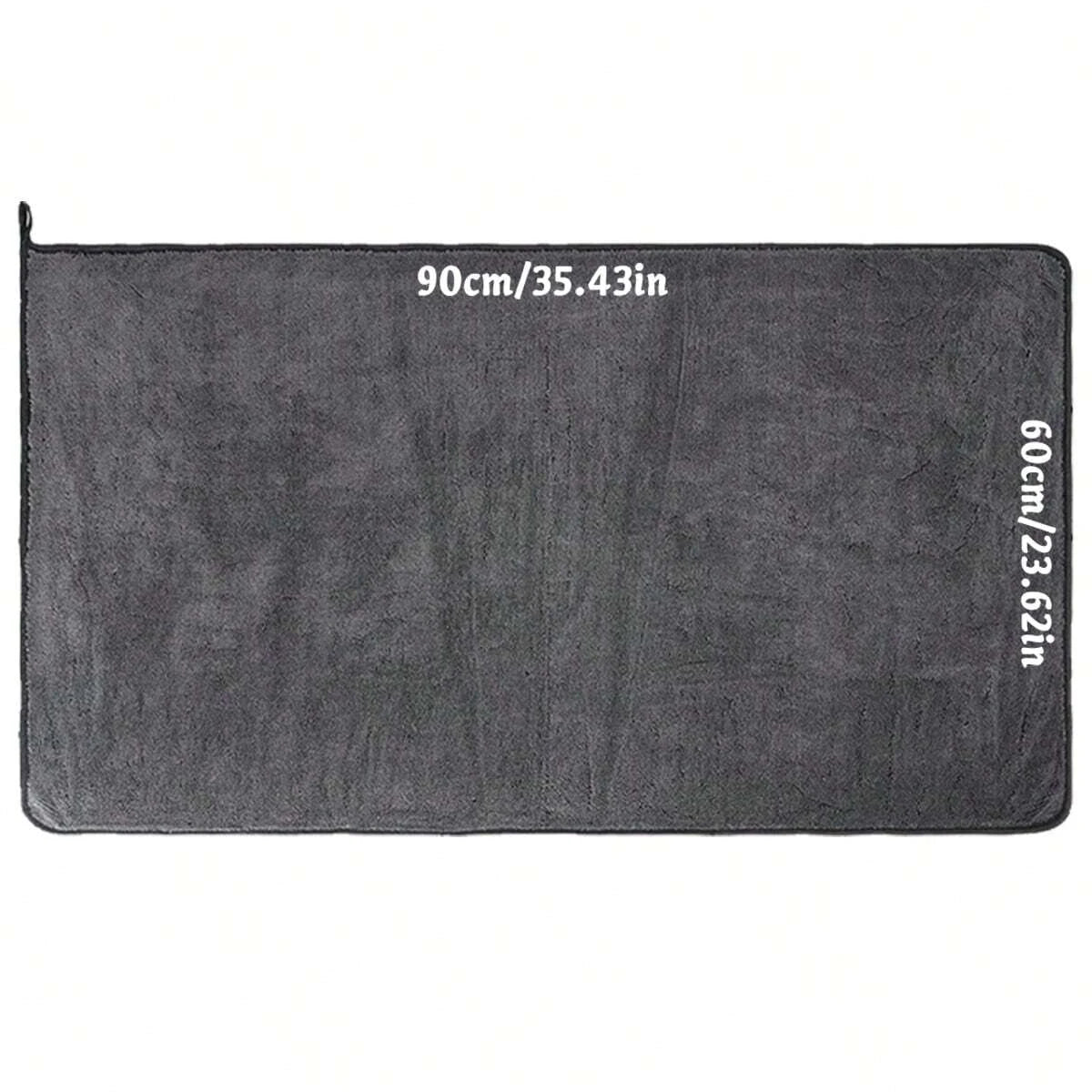 Dark gray car microfiber towel, oversized strong absorbent car wash cloth, high-efficiency cleaning wipe cloth CM World