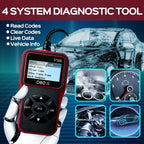 Car OBD2 Scanner Diagnostic Tool Code Reader, Car Voltage Tester Engine Fault Code Scanner, Charging Tester Diagnostic Tool V100 Car Mobile World